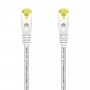 Aisens Cable de Red Latiguillo RJ45 LSZH Cat.7 600 MHz S/FTP PIMF AWG26 - 0.5M - Color Blanco
