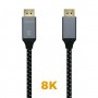 Aisens Cable Displayport V1.4 8K@60hz - DP/M-DP/M - 2.0m - Color Gris