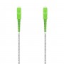Aisens Cable Fibra Optica Latiguillo G657A2 3.0 9/125 SMF Simplex CPR Dca LSZH - SC/APC-SC/APC - 1.0M - Color Blanco