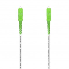 Aisens Cable Fibra Optica Latiguillo G657A2 3.0 9/125 SMF Simplex CPR Dca LSZH - SC/APC-SC/APC - 50M - Color Blanco