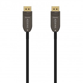 Aisens Cable DisplayPort AOC V1.4 8K@60HZ 4K@120Hz 4:4:4 32.4GBPS - DP/M-DP/M - 10M - Color Negro