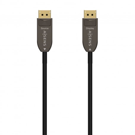 Aisens Cable DisplayPort AOC V1.4 8K@60HZ 4K@120Hz 4:4:4 32.4GBPS - DP/M-DP/M - 30M - Color Negro