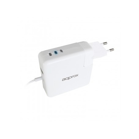 Approx Cargador Automatico para Apple Tipo L 45W/65W/85W - USB 5V 2.1A