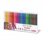 Alpino Color Experience Pack de 24 Rotuladores Doble Punta con Punta Pincel - Forma Triangular Ergonomica - Punta Fine Liner de