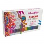 Alpino Dual Artist Color Experience Pack de 72 Rotuladores - Doble Punta para Dibujos mas Completos - Forma Triangular Ergonomic