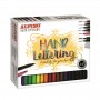 Alpino Color Experience Kit Rotuladores Hand Lettering con 30 unidades - Incluye 1 Rotulador Punta Super Pincel, 1 Rotulador Pun