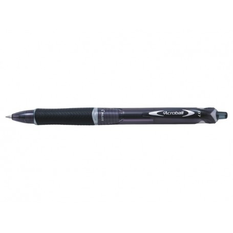 Pilot BeGreen Boligrafo de Bola Retractil Acroball - Recargable - Fabricado con Plastico Reciclado - Punta Redonda 0.7mm - Trazo