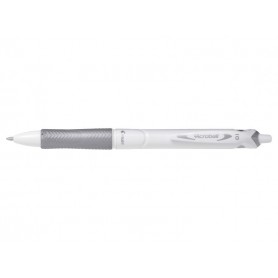 Pilot Boligrafo de Bola Retractil Acroball PureWhite - Recargable - Fabricado con Plastico Reciclado - Punta Redonda 1mm - Trazo