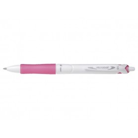 Pilot Boligrafo de Bola Retractil Acroball PureWhite - Recargable - Fabricado con Plastico Reciclado - Punta Redonda 1mm - Trazo