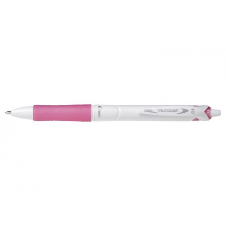 Pilot Boligrafo de Bola Retractil Acroball PureWhite - Recargable - Fabricado con Plastico Reciclado - Punta Redonda 1mm - Trazo