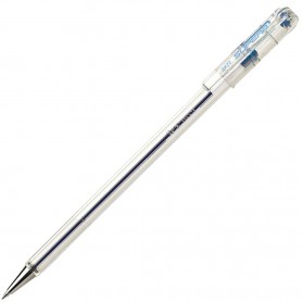 Pentel SuperB Boligrafo de Bola - Punta Fina 0.7mm - Trazo 0.35mm - Tinta con Base de Aceite - Color Azul