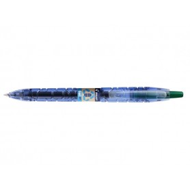 Pilot Boligrafo de Bola Retractil B2P Gel BeGreen - Tinta de Gel - Punta 0.7mm - Trazo 0.32mm - 89,8% de Plastico Reciclado - Re