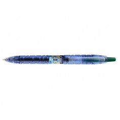 Pilot Boligrafo de Bola Retractil B2P Gel BeGreen - Tinta de Gel - Punta 0.7mm - Trazo 0.32mm - 89,8% de Plastico Reciclado - Re