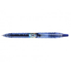 Pilot Boligrafo de Bola Retractil B2P Gel BeGreen - Tinta de Gel - Punta 0.7mm - Trazo 0.32mm - 89,8% de Plastico Reciclado - Re