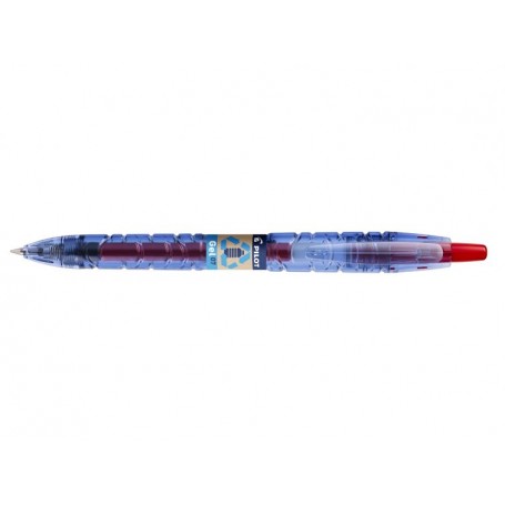 Pilot Boligrafo de Bola Retractil B2P Gel BeGreen - Tinta de Gel - Punta 0.7mm - Trazo 0.32mm - 89,8% de Plastico Reciclado - Re