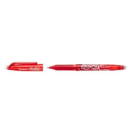 Pilot Boligrafo de Gel Borrable Frixion Ball - Punta de Bola Redonda 0.7mm - Trazo 0.4mm - Grip Ergonomico - Color Rojo