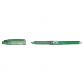 Pilot Boligrafo de gel borrable Frixion Point - Punta fina de aguja 0.5mm - Trazo 0.25mm - Grip ergonomico - Color Verde