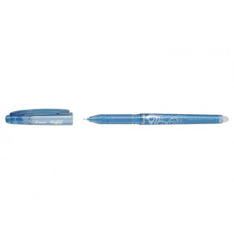 Pilot Boligrafo de gel borrable Frixion Point - Punta fina de aguja 0.5mm - Trazo 0.25mm - Grip ergonomico - Color Azul Claro