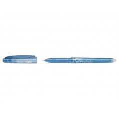 Pilot Boligrafo de gel borrable Frixion Point - Punta fina de aguja 0.5mm - Trazo 0.25mm - Grip ergonomico - Color Azul Claro