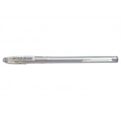 Pilot Boligrafo de Gel G1 - Recargable - Punta de Bola 0.7mm - Trazo 0.32mm - Cuerpo Transparente - Color Plata