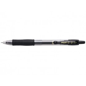 Pilot Boligrafo de Gel G2 Rollerball Retractil - Recargable - Punta de Bola Redonda 0.7mm - Trazo 0.32mm - Grip Ergonomico - Col