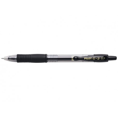 Pilot Boligrafo de Gel G2 Rollerball Retractil - Recargable - Punta de Bola Redonda 0.7mm - Trazo 0.32mm - Grip Ergonomico - Col