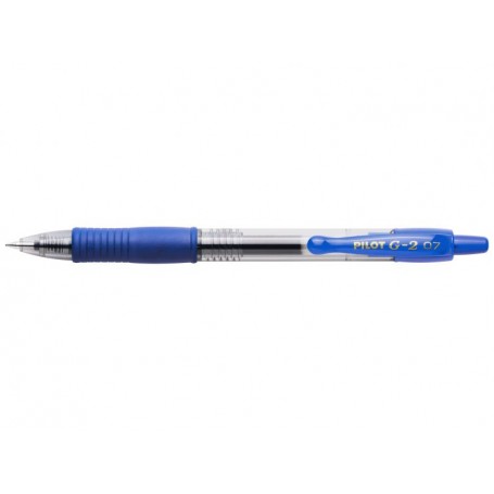 Pilot Boligrafo de Gel G2 Rollerball Retractil - Recargable - Punta de Bola Redonda 0.7mm - Trazo 0.32mm - Grip Ergonomico - Col