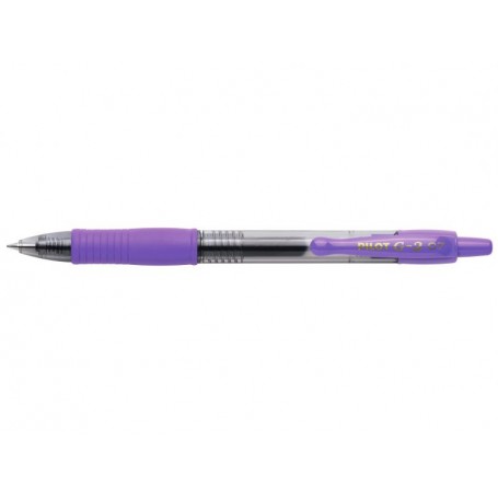 Pilot Boligrafo de Gel G2 Rollerball Retractil - Recargable - Punta de Bola Redonda 0.7mm - Trazo 0.32mm - Grip Ergonomico - Col