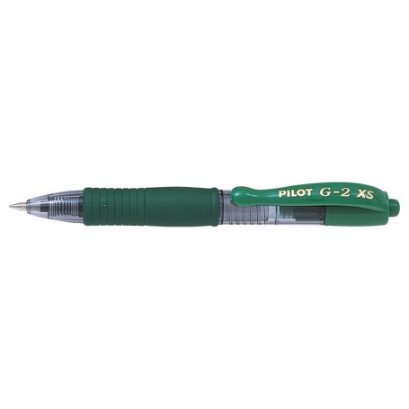 Pilot Boligrafo de Gel G2 Pixie XS Retractil - Punta de Bola Redonda 0.7mm - Trazo 0.32mm - Grip Ergonomico - Color Verde
