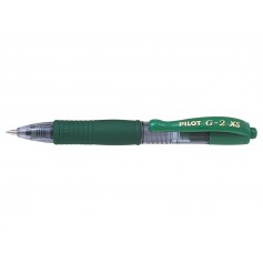 Pilot Boligrafo de Gel G2 Pixie XS Retractil - Punta de Bola Redonda 0.7mm - Trazo 0.32mm - Grip Ergonomico - Color Verde