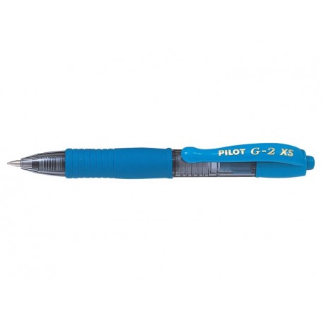 Pilot Boligrafo de Gel G2 Pixie XS Retractil - Punta de Bola Redonda 0.7mm - Trazo 0.32mm - Grip Ergonomico - Color Azul Claro