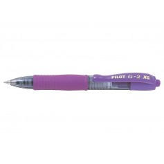 Pilot Boligrafo de Gel G2 Pixie XS Retractil - Punta de Bola Redonda 0.7mm - Trazo 0.32mm - Grip Ergonomico - Color Violeta