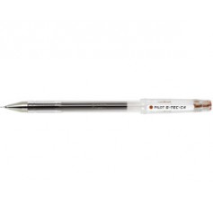 Pilot Boligrafo de Gel G-Tec C4 - Extra Fino - Recargable - Punta de Bola 0.4mm - Trazo 0.2mm - Color Marron