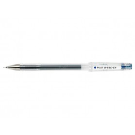 Pilot Boligrafo de Gel G-Tec C4 - Extra Fino - Recargable - Punta de Bola 0.4mm - Trazo 0.2mm - Color Azul
