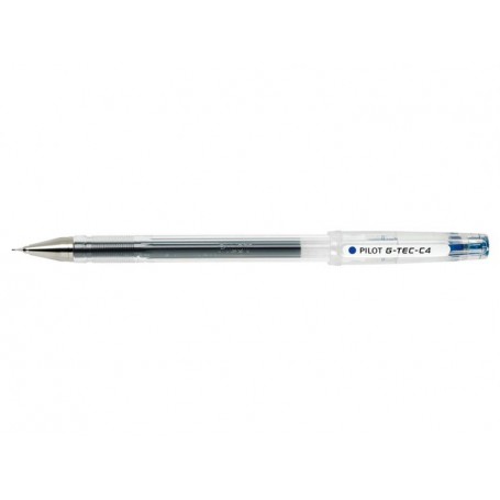 Pilot Boligrafo de Gel G-Tec C4 - Extra Fino - Recargable - Punta de Bola 0.4mm - Trazo 0.2mm - Color Azul
