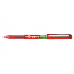 Pilot Boligrafo de Tinta Liquida Greenball - Recargable - Fabricado con Plastico Reciclado - Punta Media 0.7mm - Trazo 0.35mm - 