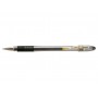 Pilot Boligrafo de Gel G1 Grip - Recargable - Grip de Goma - Punta de Bola 0.5mm - Trazo 0.3mm - Cuerpo Transparente - Color Neg