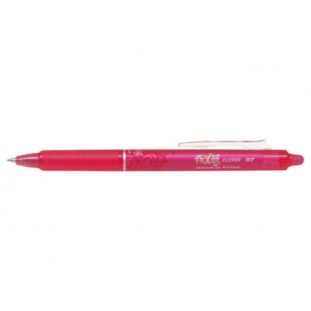 Pilot Boligrafo de gel borrable retractil Frixion Clicker - Punta de bola redonda 0.7mm - Trazo 0.4mm - Grip ergonomico - Color 