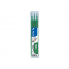 Pilot Recambio de gel borrable para Frixion Ball / Frixion Clicker - Pack de 3 unidades - Punta de bola redonda 0.7mm - Trazo 0.
