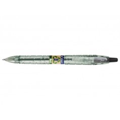 Pilot Boligrafo de Bola Retractil B2P Ecoball BeGreen - Punta Redonda 1mm - Trazo 0.27mm - 86,64% de Plastico Reciclado - Recarg