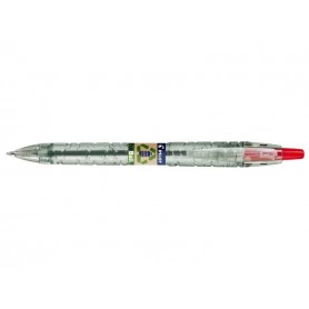 Pilot Boligrafo de Bola Retractil B2P Ecoball BeGreen - Punta Redonda 1mm - Trazo 0.27mm - 86,64% de Plastico Reciclado - Recarg