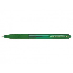 Pilot Boligrafo de Bola Retractil SuperGrip G - Punta Redonda 1.0mm - Trazo 0.4mm - Tinta de Aceite - Grip Ergonomico - Color Ve