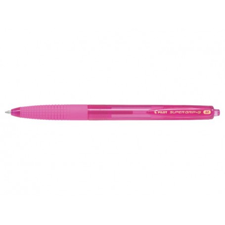 Pilot Boligrafo de Bola Retractil SuperGrip G - Punta Redonda 1.0mm - Trazo 0.4mm - Tinta de Aceite - Grip Ergonomico - Color Ro