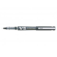Pilot Boligrafo de Tinta Liquida V5 HI-Tecpoint Recargable - Fabricado con Plastico Reciclado - Punta Fina 0.5mm - Trazo 0.3mm -