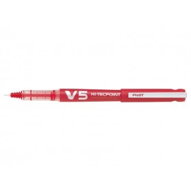 Pilot Boligrafo de Tinta Liquida V5 HI-Tecpoint Recargable - Fabricado con Plastico Reciclado - Punta Fina 0.5mm - Trazo 0.3mm -
