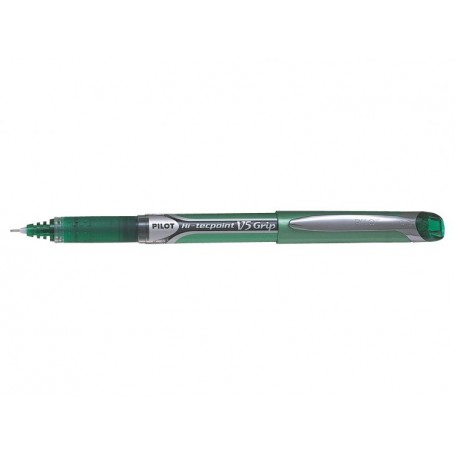 Pilot Boligrafo de Tinta Liquida Hi-Tecpoint V5 Grip - Punta Fina de Aguja 0.5mm - Trazo 0.3mm - Color Verde