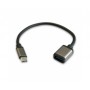 3GO C136 Cable OTG USB-A Hembra a USB-C 3.0 Macho 32+24 AP+AL 20cm