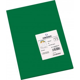 Canson Guarro Pack de 50 Cartulinas Iris A4 de 185g - 21x29.7cm - Color Verde Amazonas