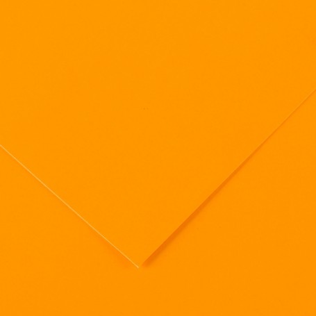Canson Guarro Pack de 25 Cartulinas Iris A4 de 185g - 50x65cm - Color Naranja Fluo