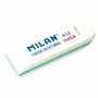 Milan Nata 612 Goma de Borrar Biselada - Plastico - Suave - No Abrasiva - Color Blanco